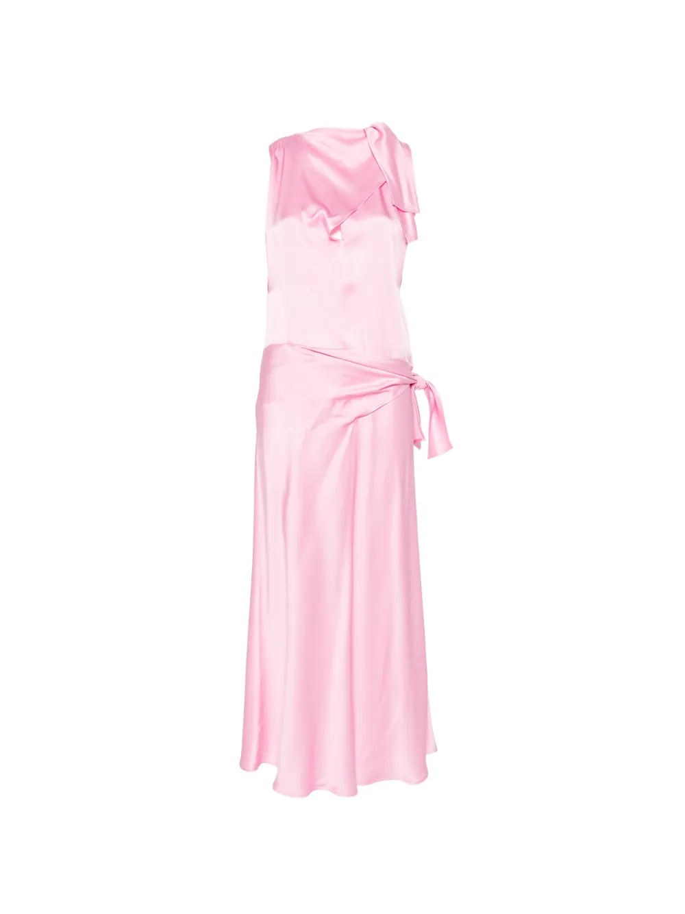 MSGM knot sleeveless midi dress - Rosa