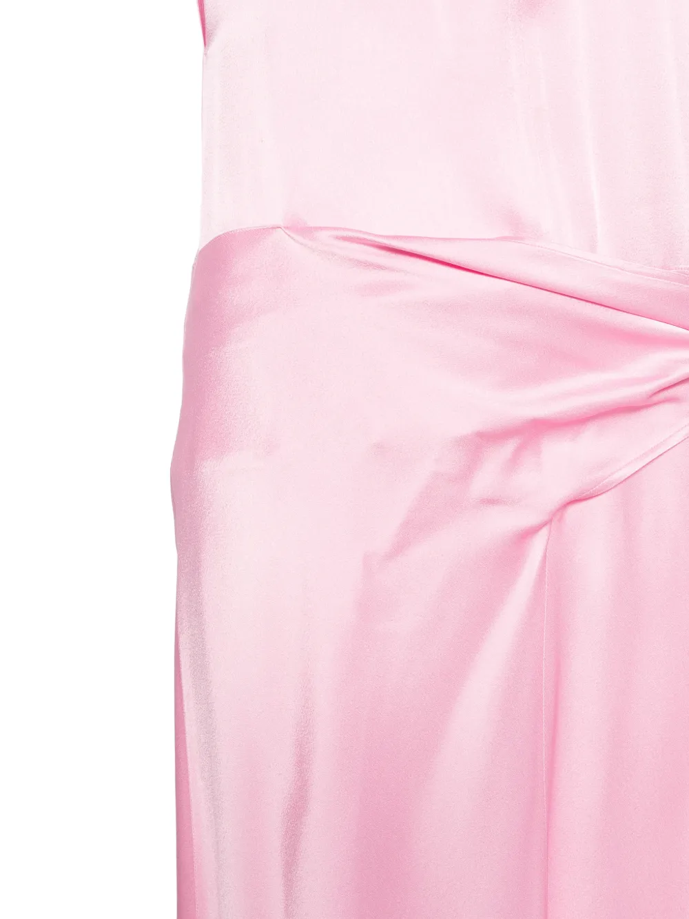  Msgm Knot Sleeveless Midi Dress - Pink 