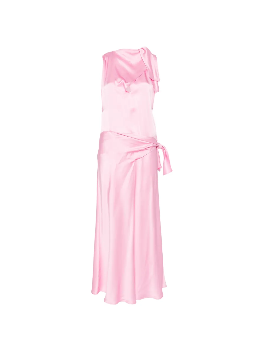 MSGM knot sleeveless midi dress - Rosa