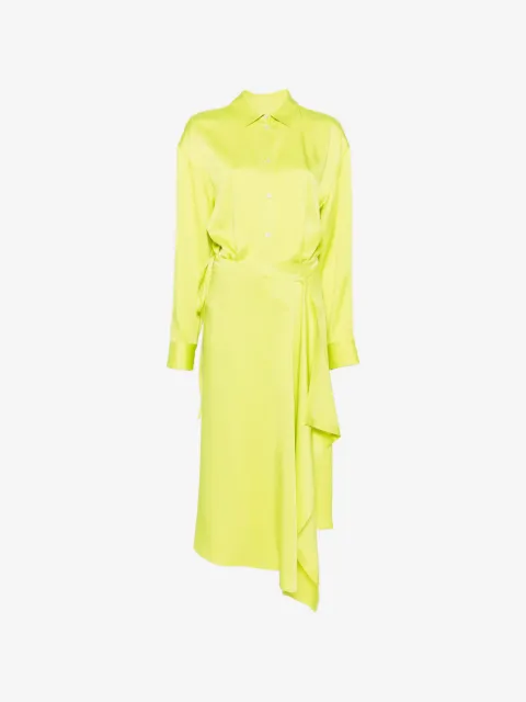 MSGM vestido midi Green
