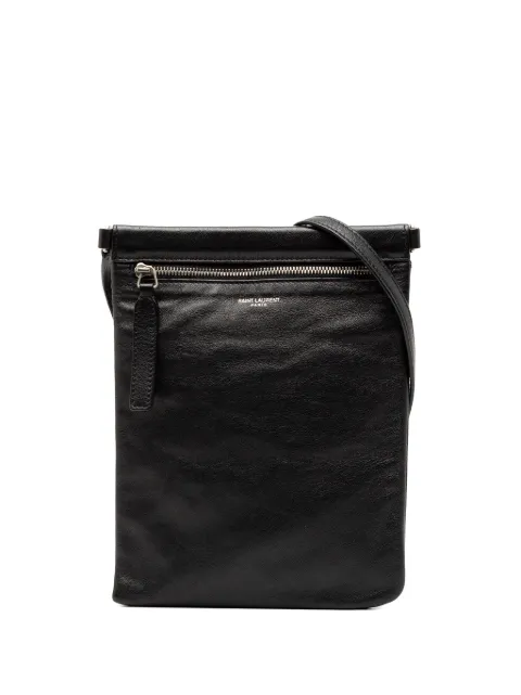 Saint Laurent Pre-Owned 2020 Antiqued Lambskin Sid Flat crossbody bag