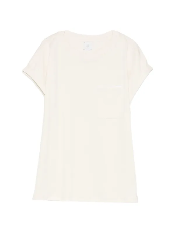 Eleventy Chest-pocket T-shirt in Neutrals