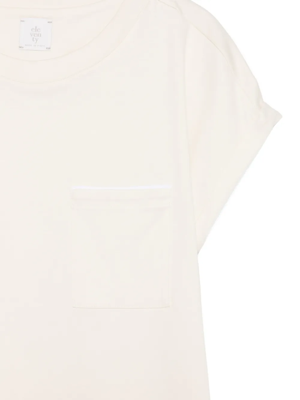 Eleventy Chest-pocket T-shirt in Neutrals, view 3