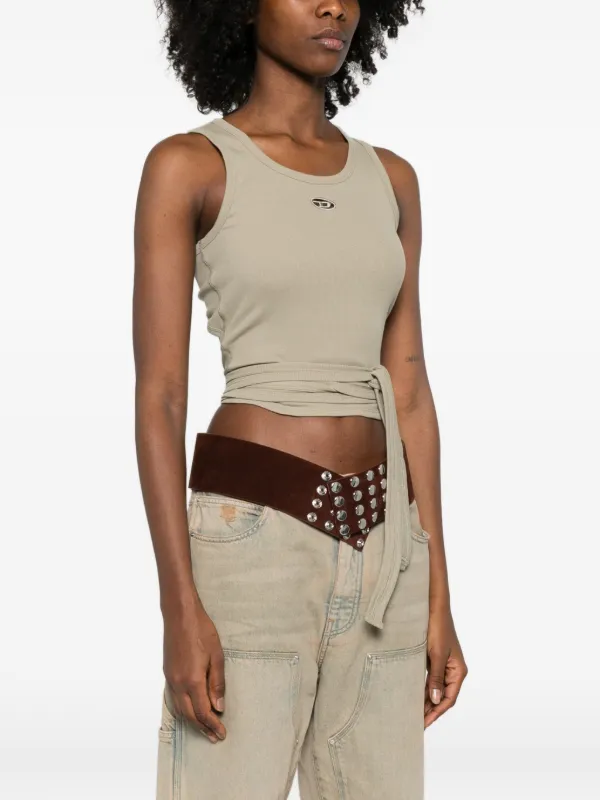 ★DIESEL★T-ANKY-G1 TANK TOP★ T-ANKY-G1 Woman: Tank top with bleeding-effect logo | Diesel