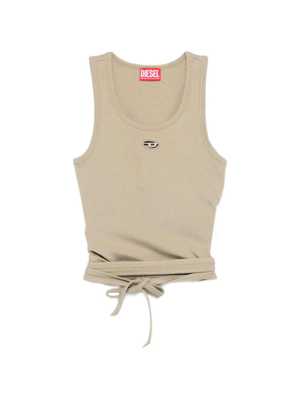 Diesel T-Anky-Tail tie-detail tank top - Toni neutri