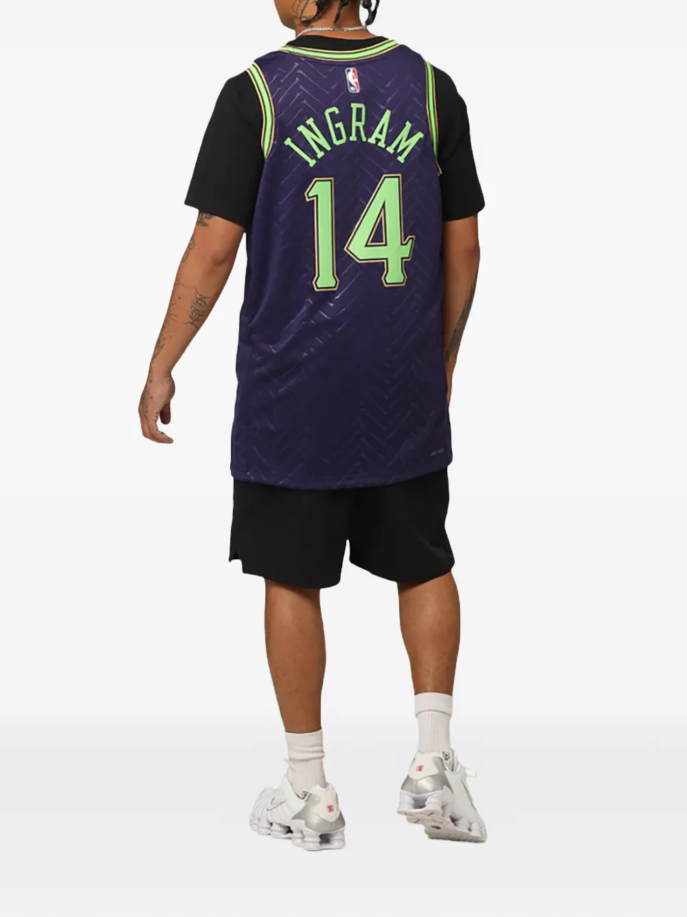 Nike Kids X NBA top met logoprint Paars