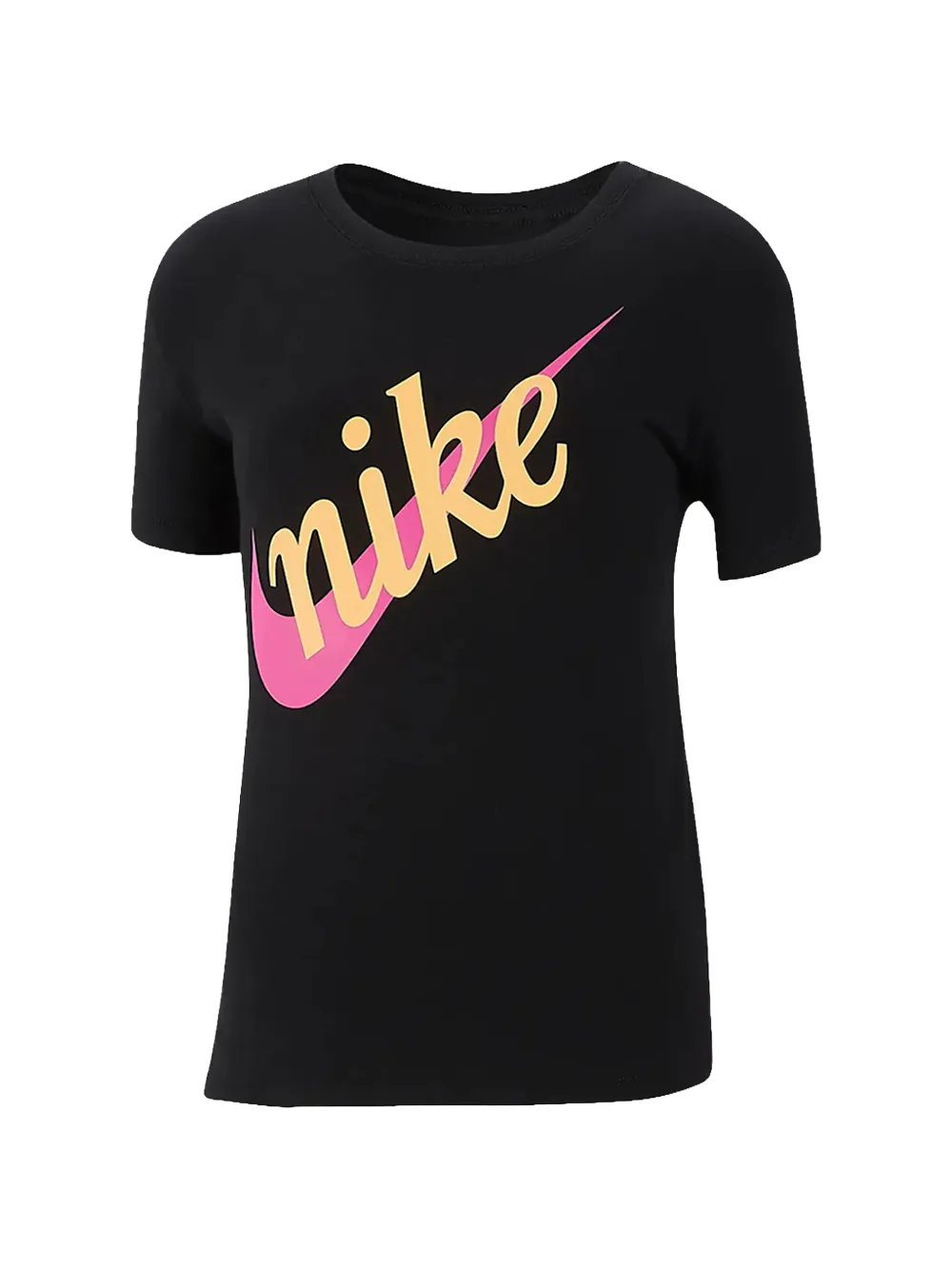 Nike Kids logo-print T-shirt - Nero