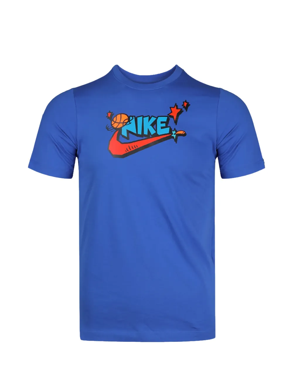 Nike Kids logo-detail T-shirt - Blu