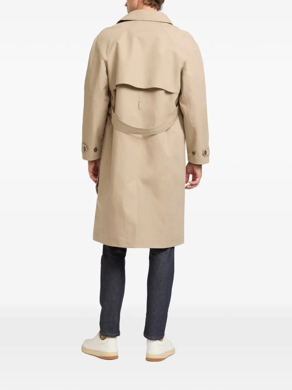 Yves Salomon Trenchcoat met dubbele rij knopen Beige