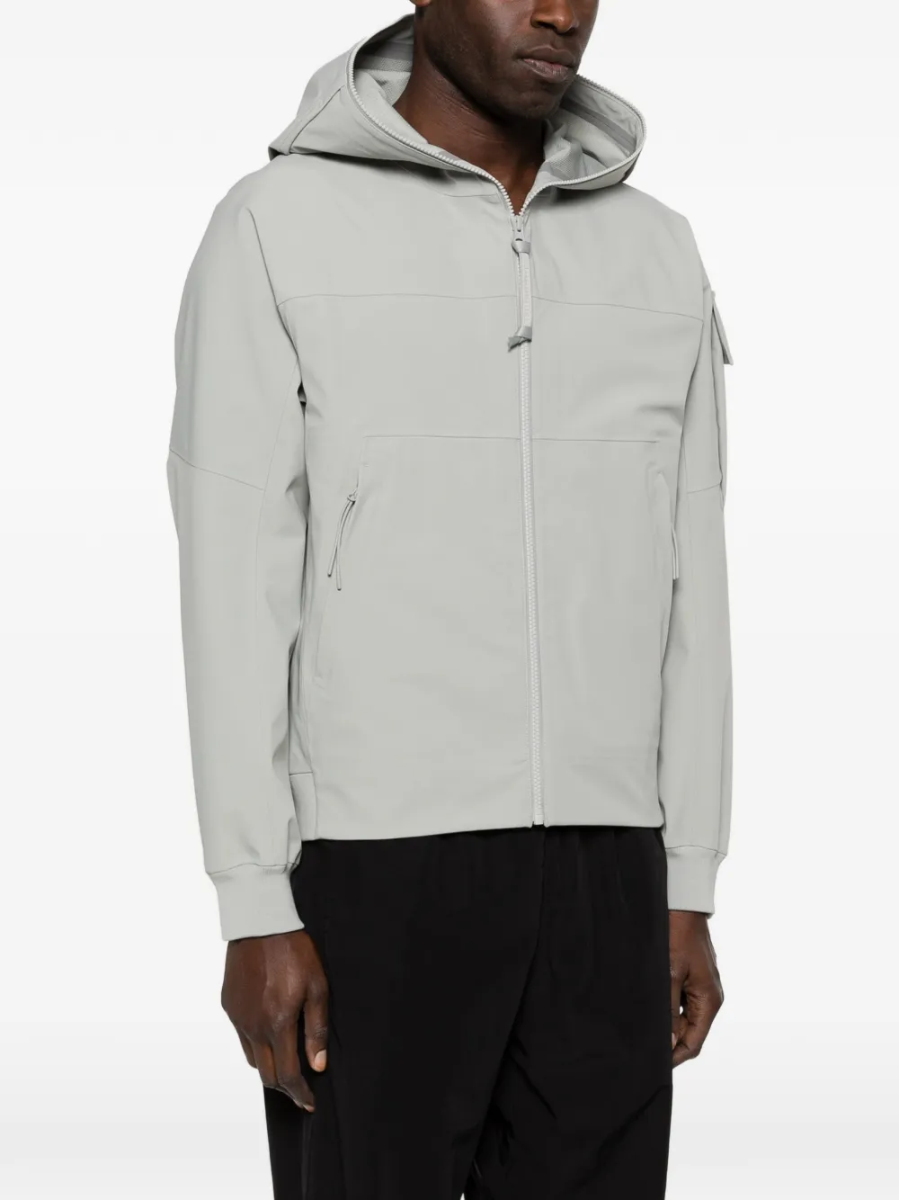 C.p. Company Hooded Zip Jacket - Grey 