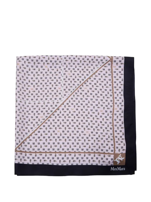 Max Mara Paisley Neckerchief in Pink