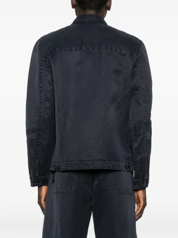 【Massimo Osti】ネイビー ジャケット Massimo Osti Studio ジップアップ ジャケット | ブルー | FARFETCH JP