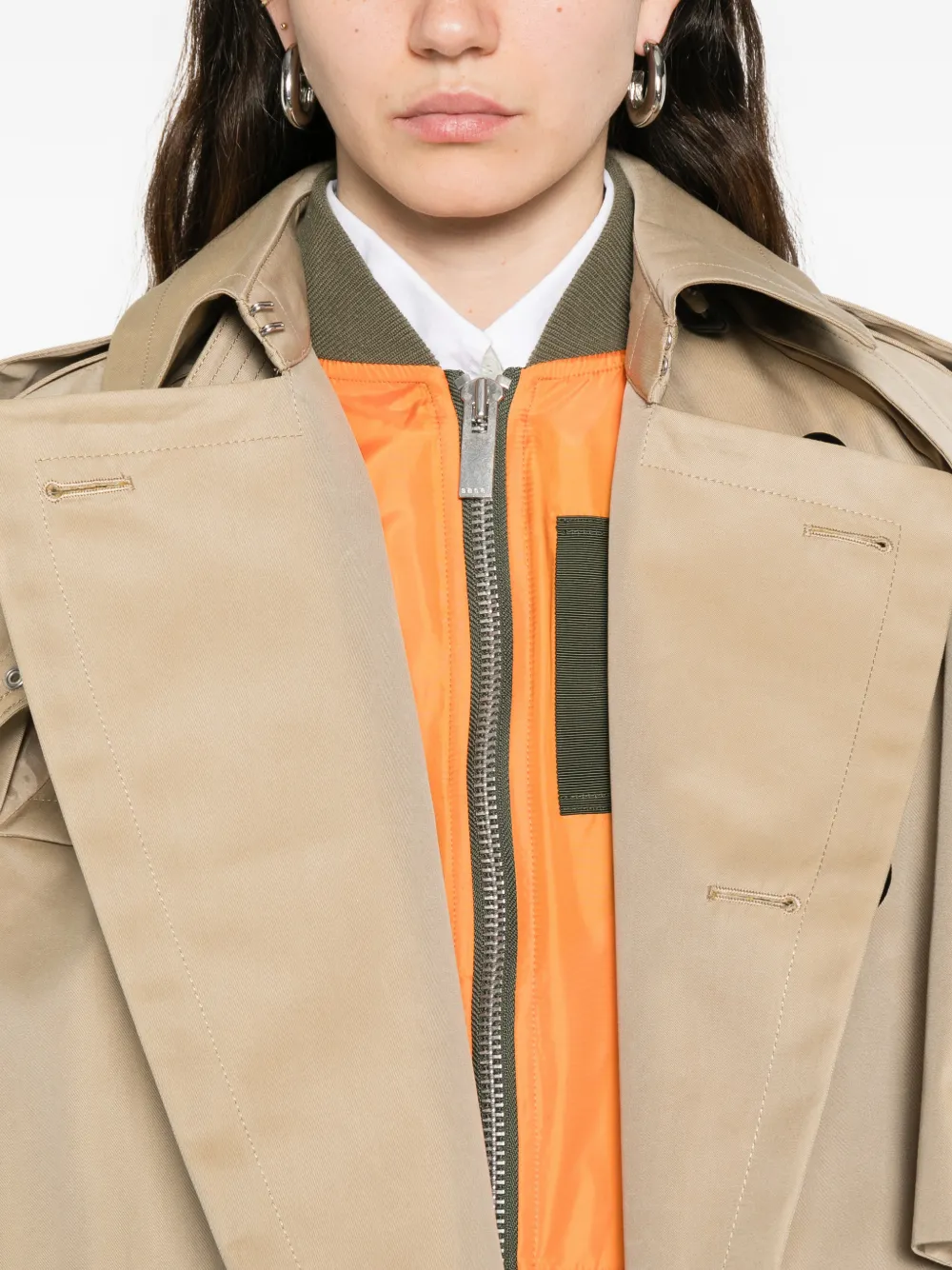 NICOLE ダブルジャケット ストライプ柄（サカイ） Sacai ストライプ