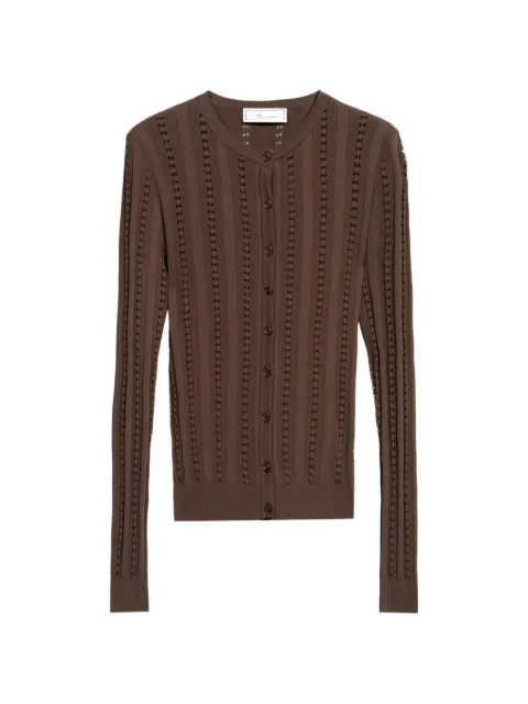 Blumarine buttoned opernwork-knit cardigan