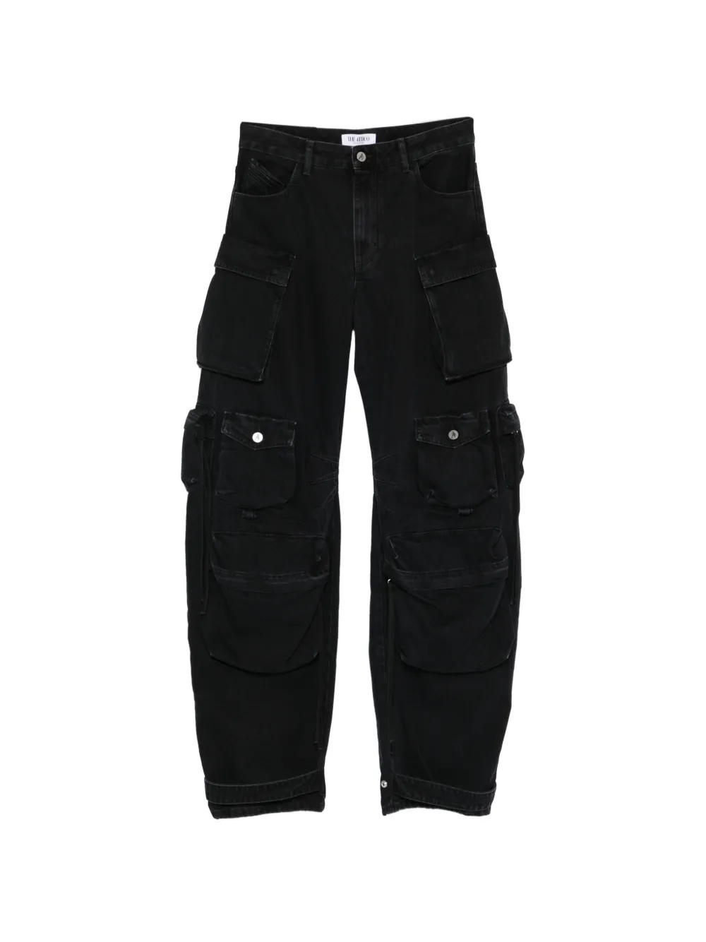 The Attico ruffled jeans - Nero