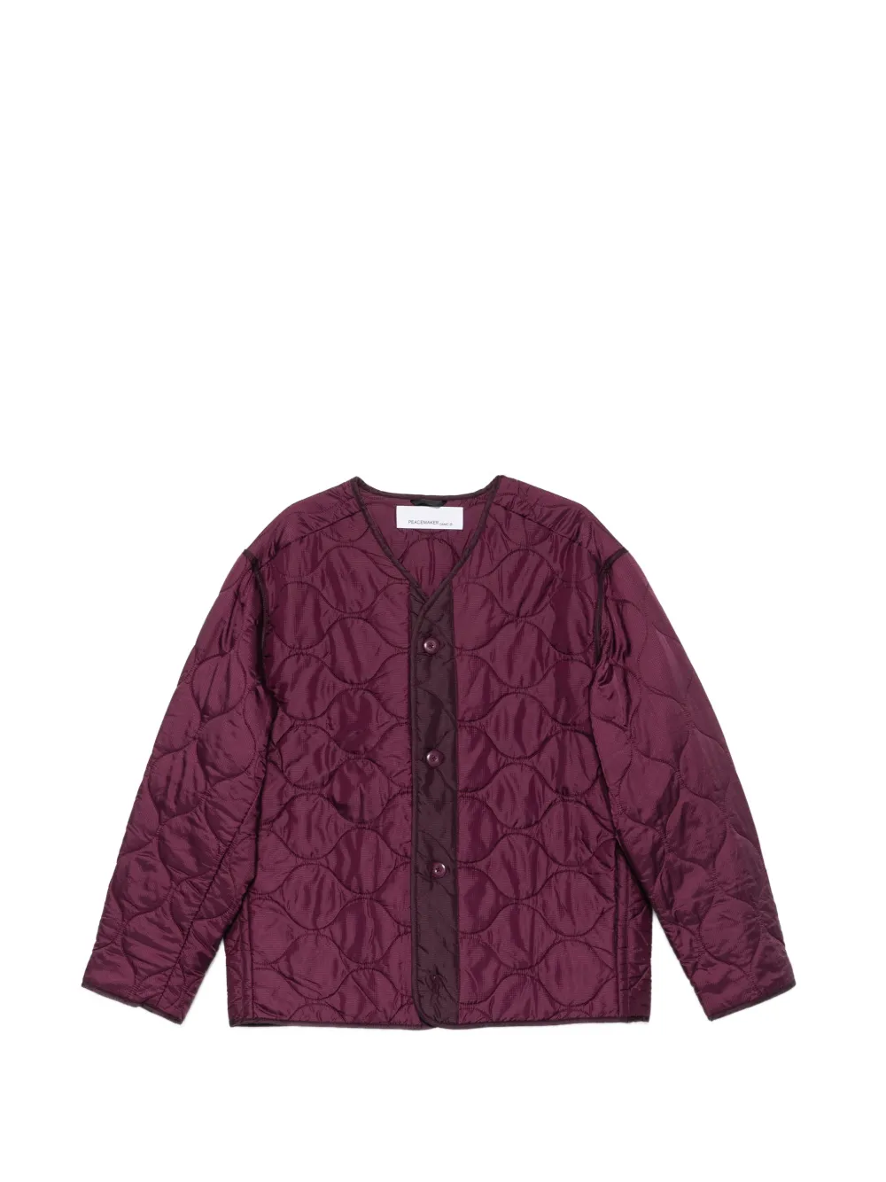OAMC Combat Liner onion-quilted jacket - Viola