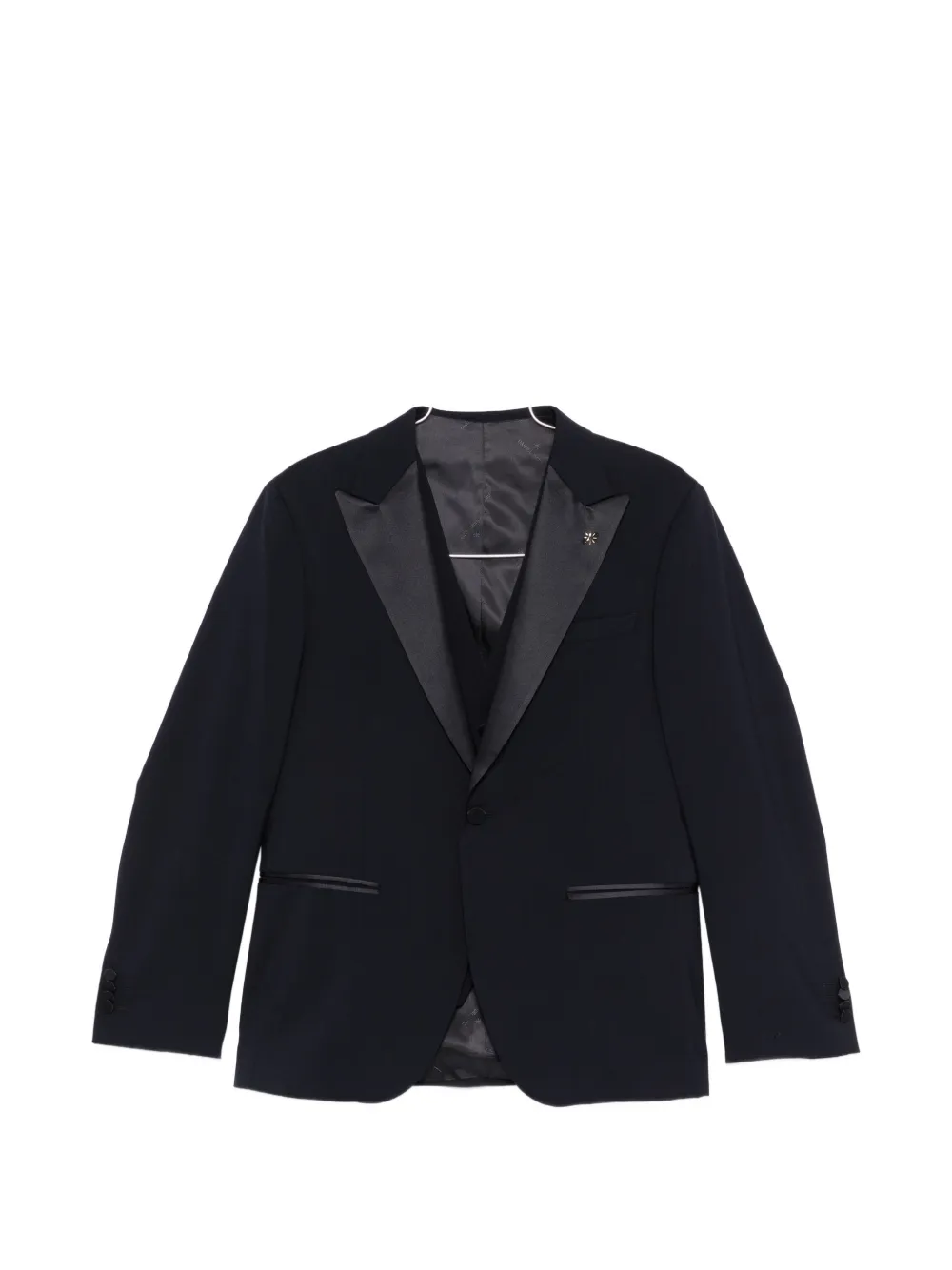 Manuel Ritz Single-breasted Suit In Blue