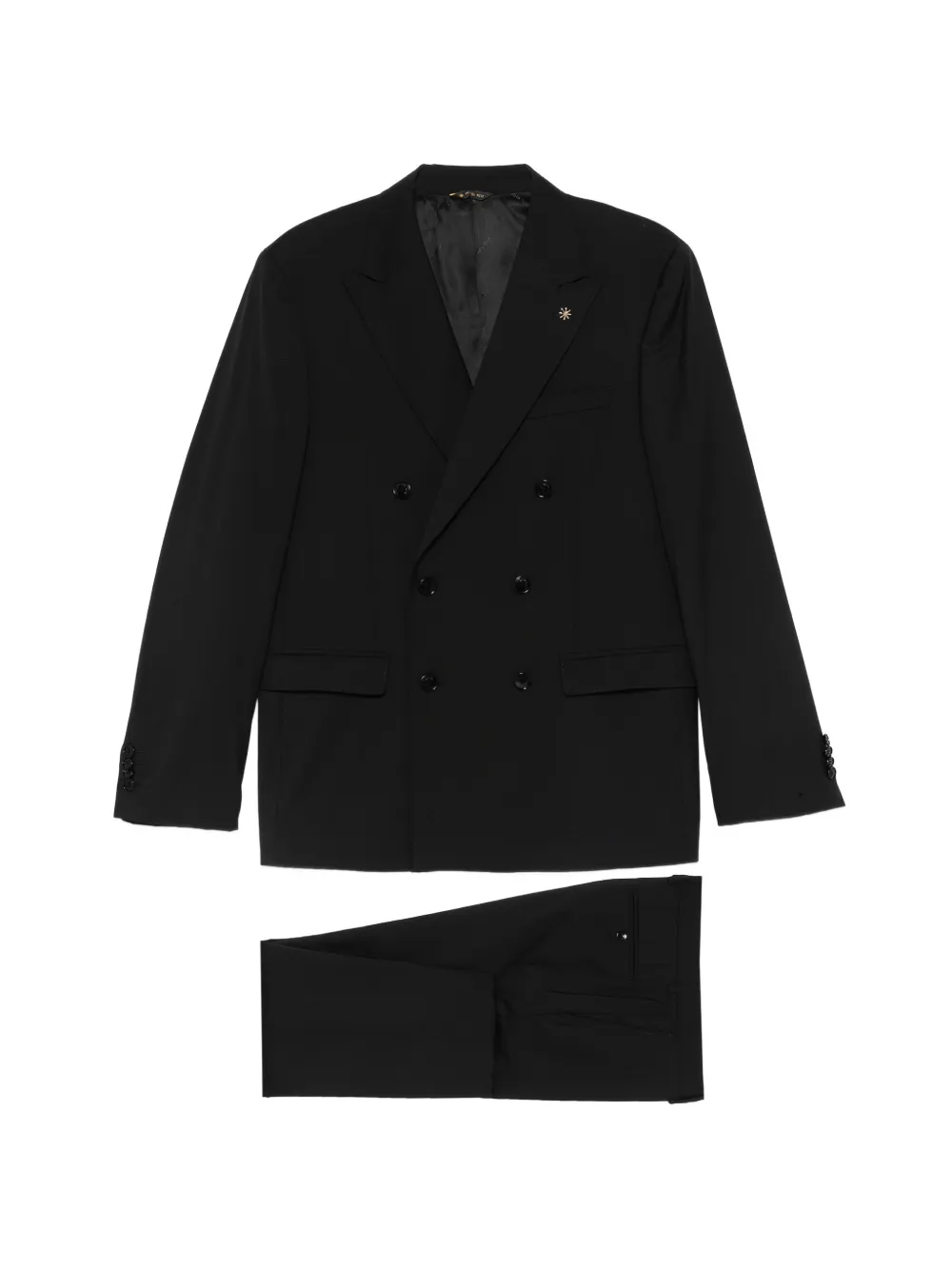 Manuel Ritz double-breasted suit - Nero