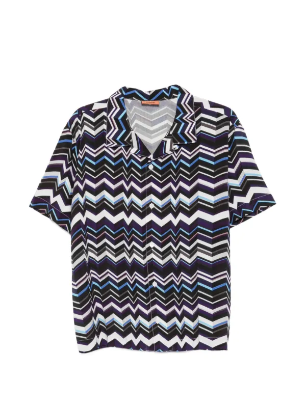 Missoni Zigzag-print Shirt in Black
