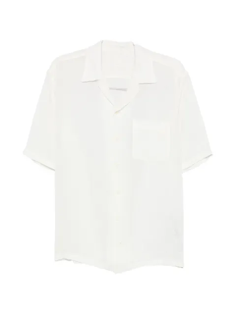 120% Lino short-sleeve camp-collar shirt