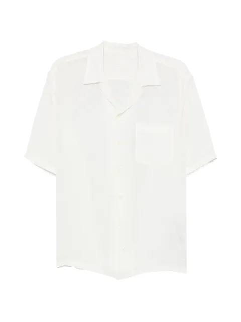 120% Lino short-sleeve camp-collar shirt