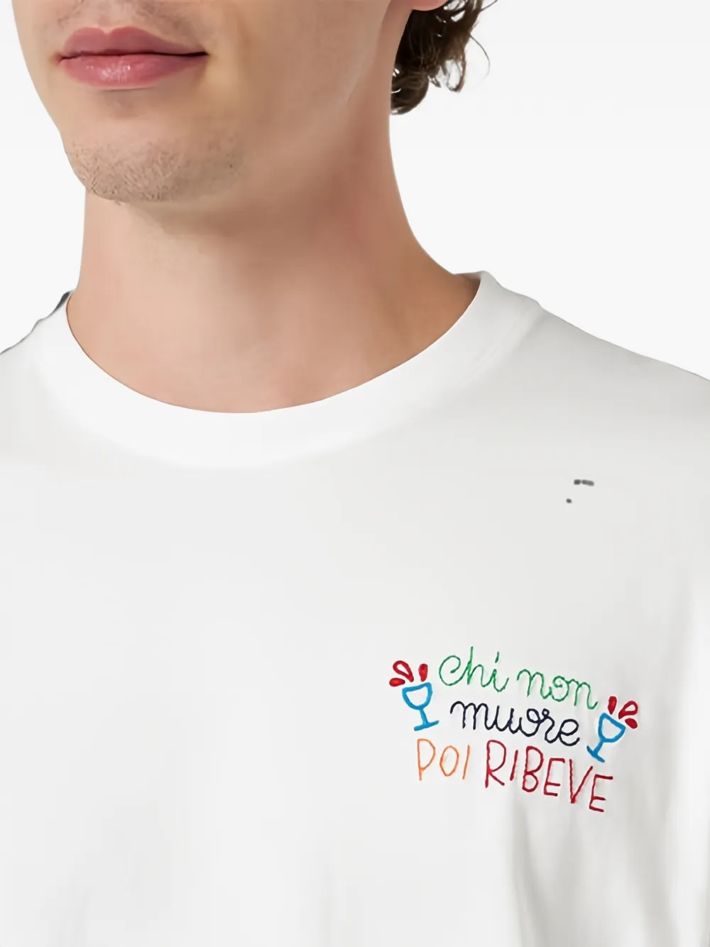 MC2 Saint Barth x The Simpsons Portofino T-shirt met ronde hals Wit