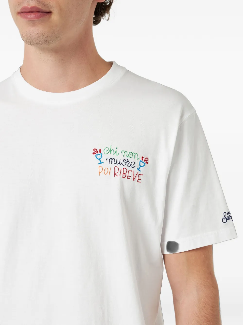 MC2 Saint Barth x The Simpsons Portofino T-shirt met ronde hals Wit
