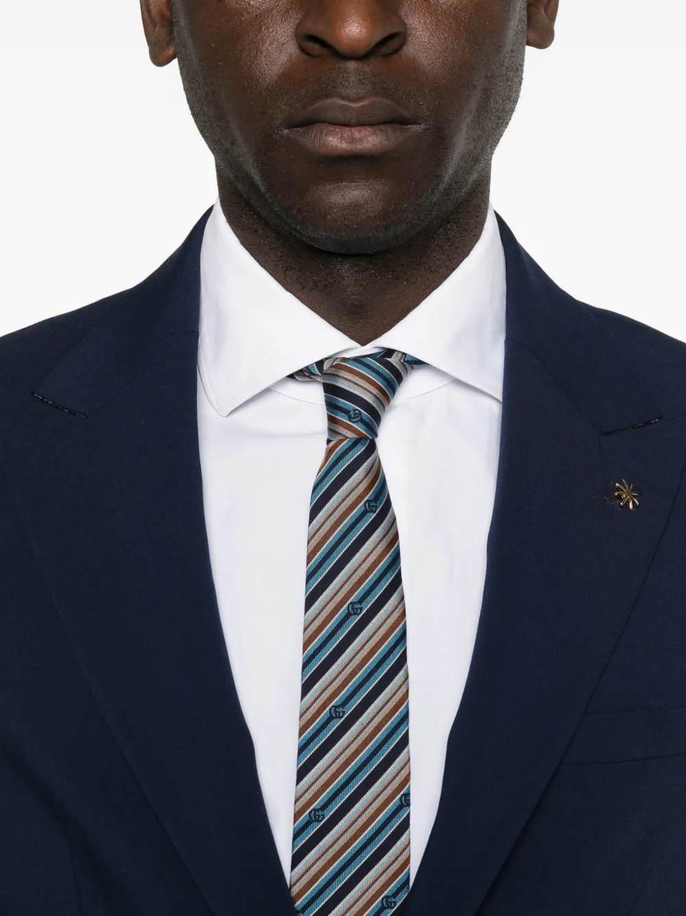 Manuel Ritz Pak met enkele rij knopen Blauw