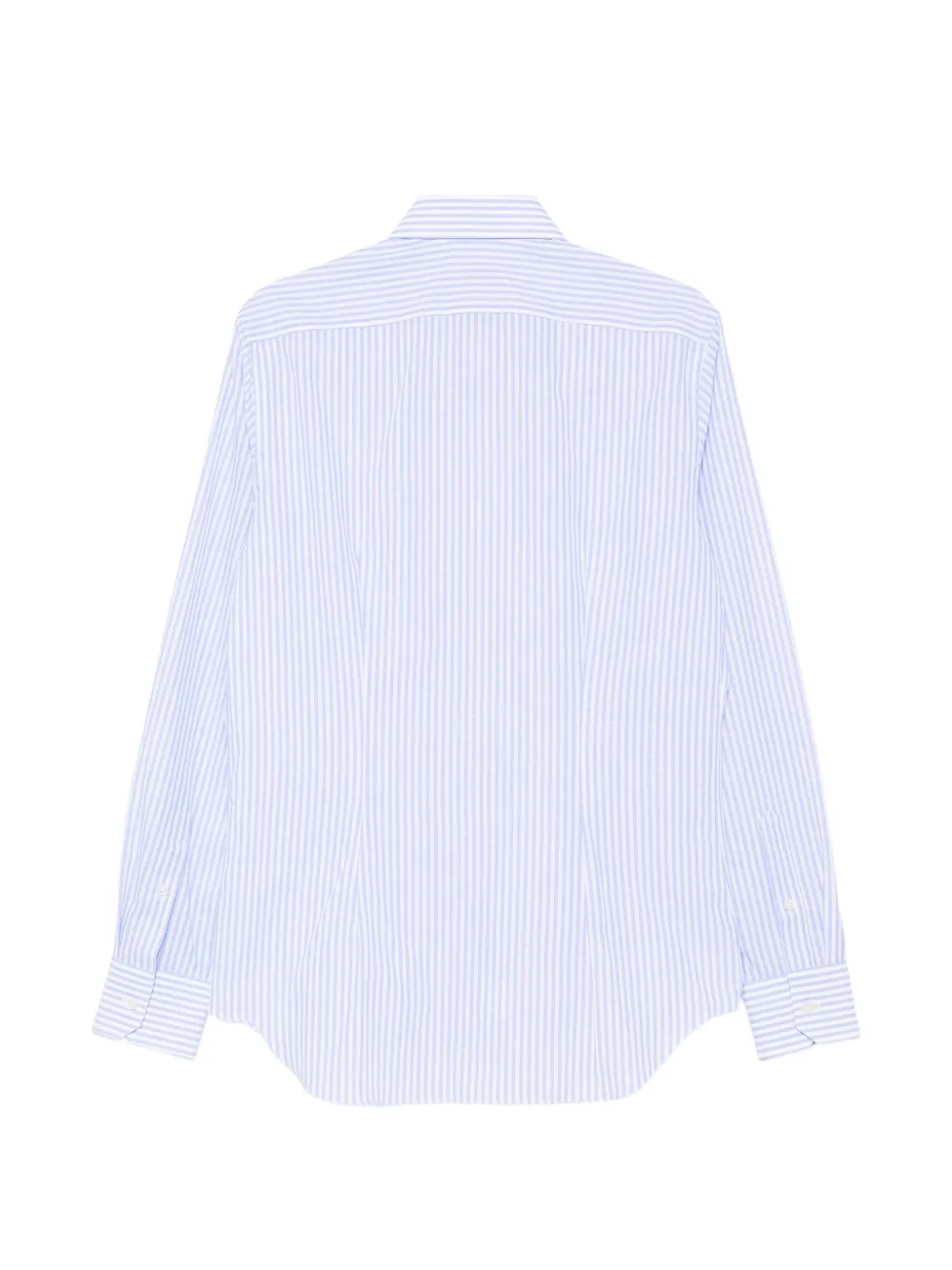 Xacus Overhemd met gespreide kraag en verticale streep Blauw