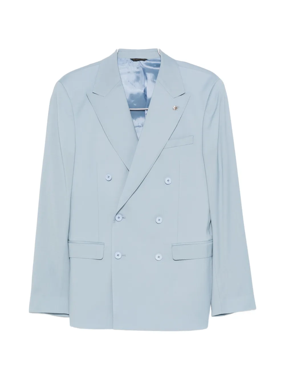 Manuel Ritz double-breasted peak-lapel suit - Blu