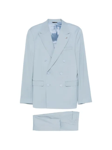 Manuel Ritz double-breasted peak-lapel suit