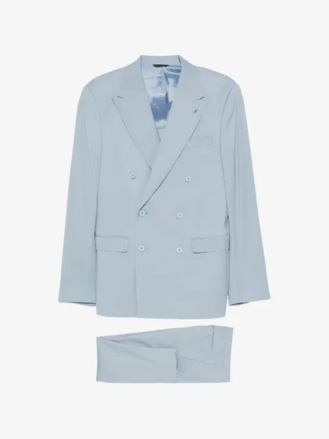 Manuel Ritz double-breasted peak-lapel suit