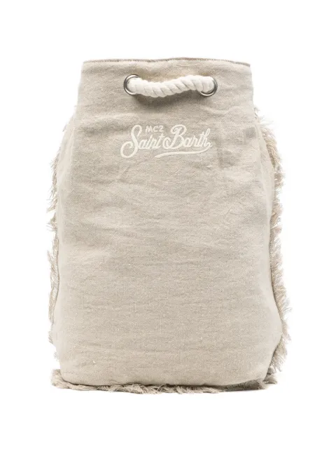 MC2 Saint Barth Boat fringed logo-embroidered backpack