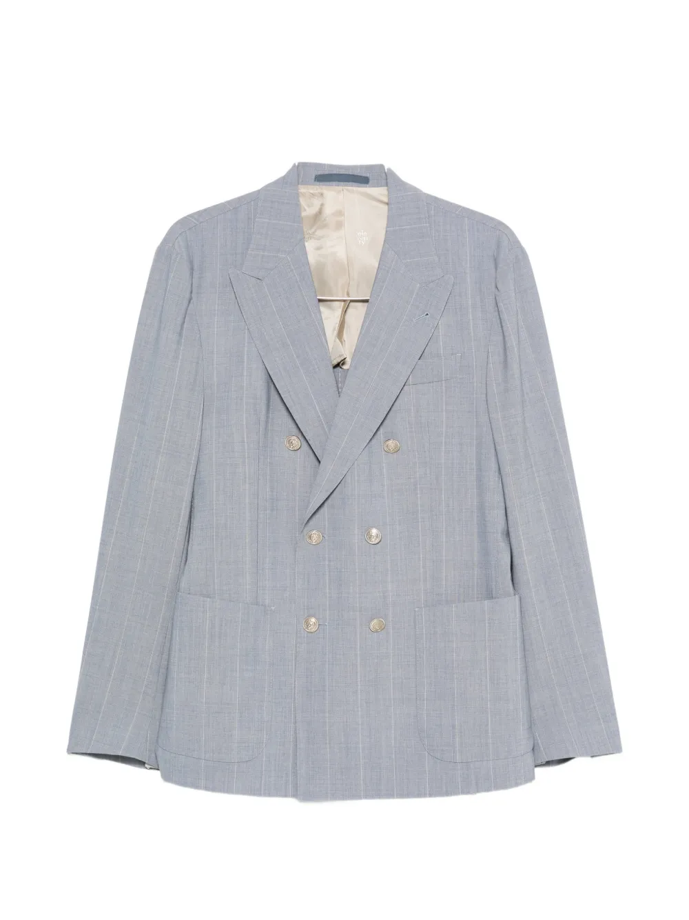 Eleventy pinstripe pleated suit - Blu