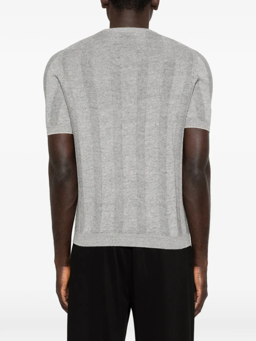 Brunello Cucinelli Geribbeld T-shirt Grijs