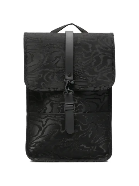 Rains mini abstract-print backpack