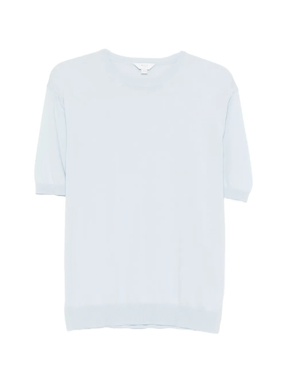 Malo short-sleeve knitted T-shirt - Blu