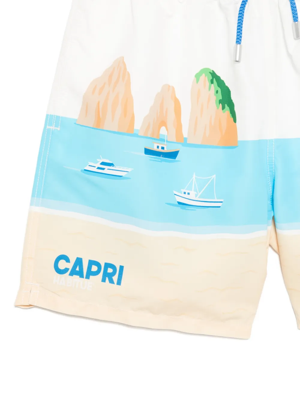 MC2 Saint Barth Zwembroek met print Wit