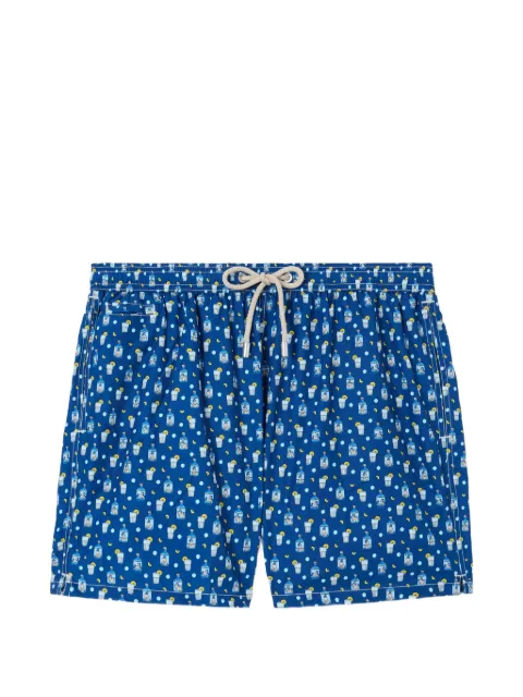 MC2 Saint Barth Lighting Micro swim shorts with gin all-over print