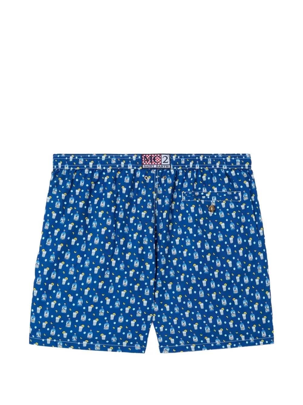 MC2 Saint Barth Lighting Micro zwembroek met grafische print Blauw