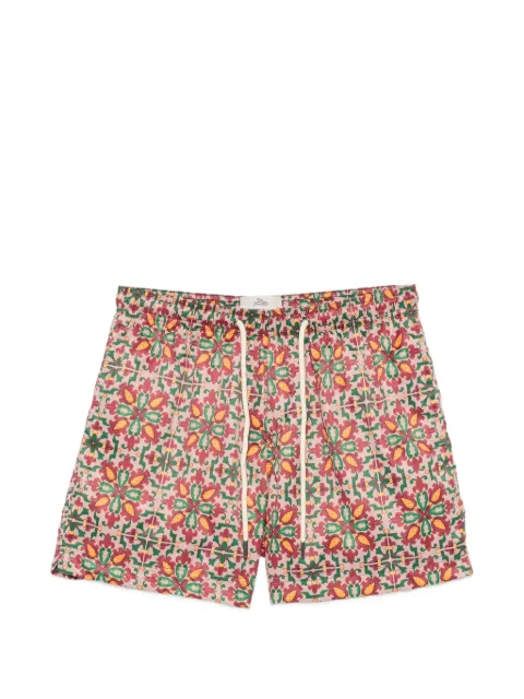 PENINSULA SWIMWEAR geometric-print drawstring swim shorts