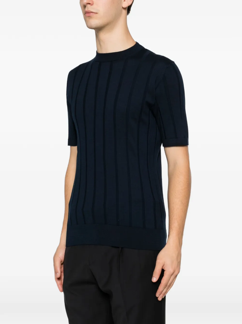Eleventy T-shirt met ronde hals Blauw