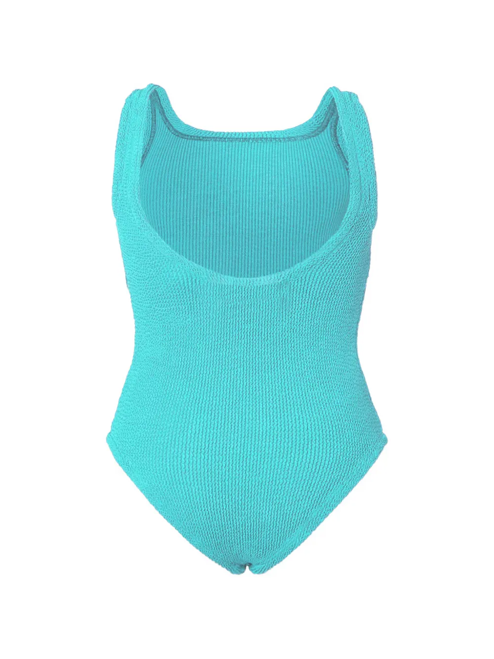 Hunza G Kids Geribbeld badpak Blauw