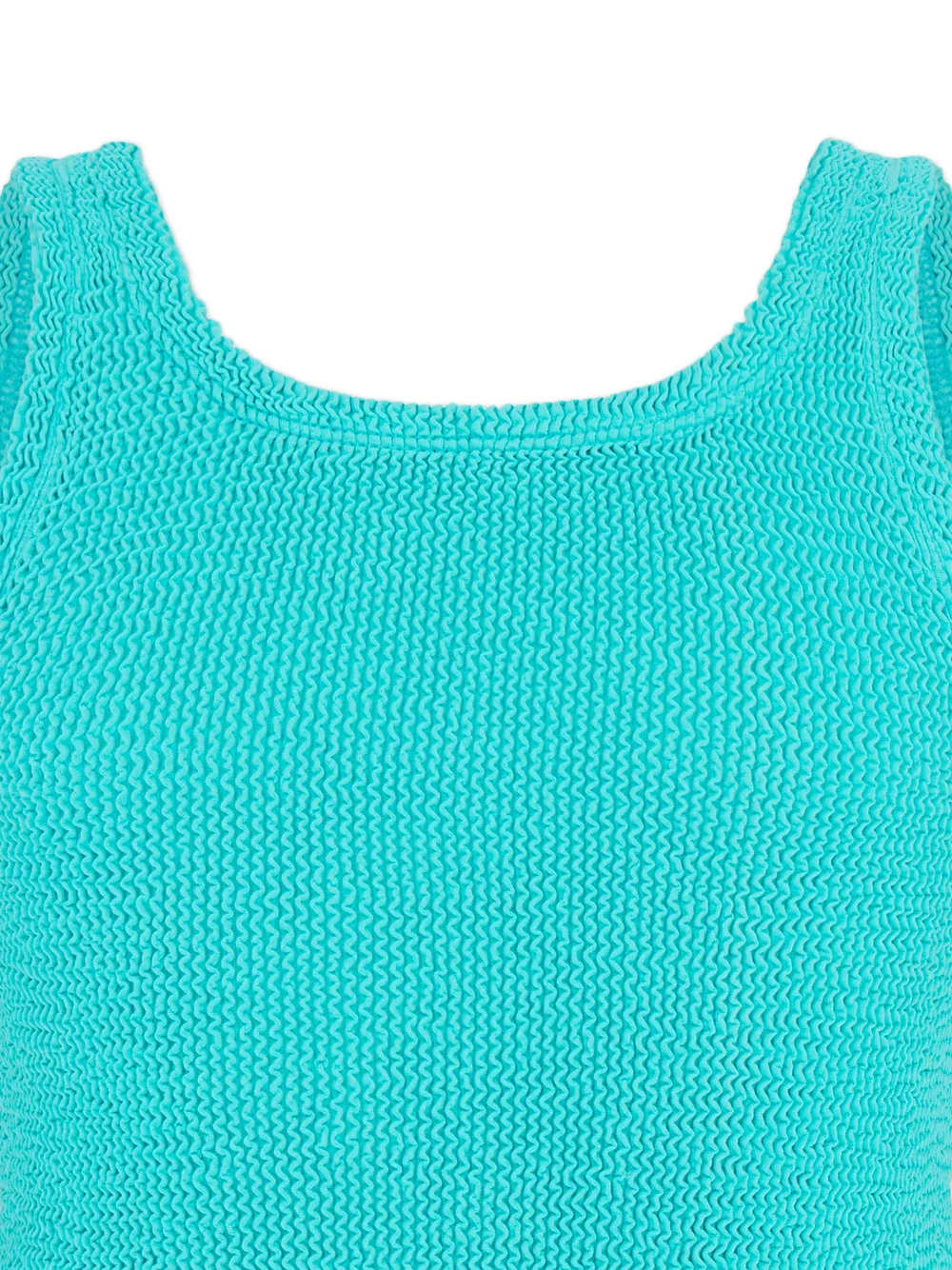 Hunza G Kids Geribbeld badpak Blauw