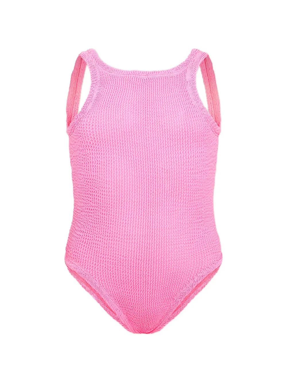 Hunza G Kids Classic texture swimsuit - Rosa
