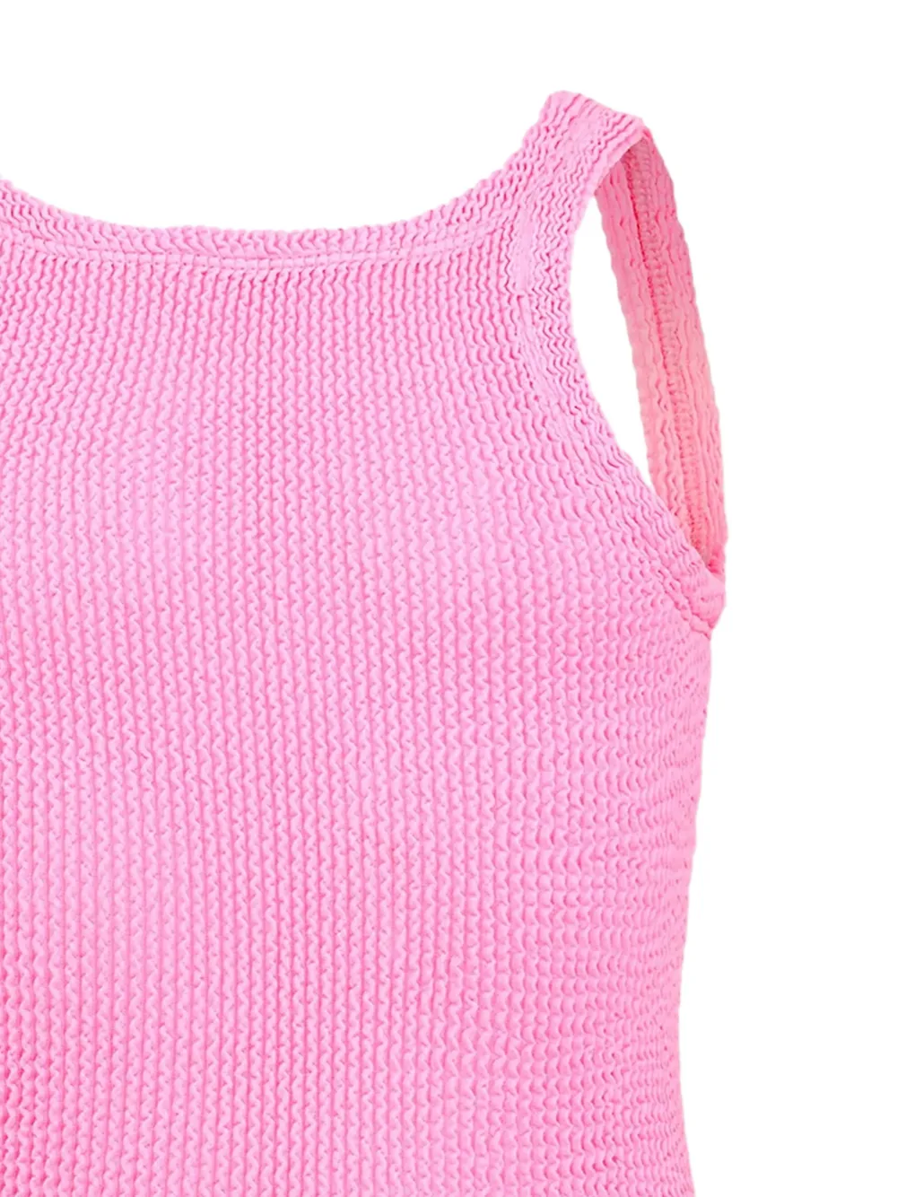  Hunza G Kids Classic Texture Swimsuit - Pink 