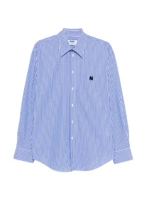 MSGM ストライプシャツ MSGM｜フリルデザインストライプシャツ