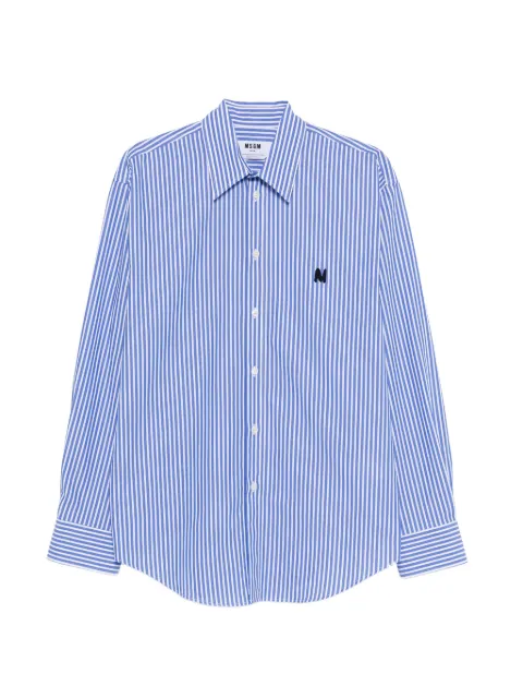 MSGM striped logo shirt
