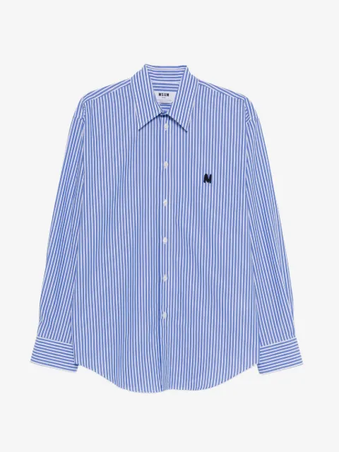 MSGM striped logo shirt