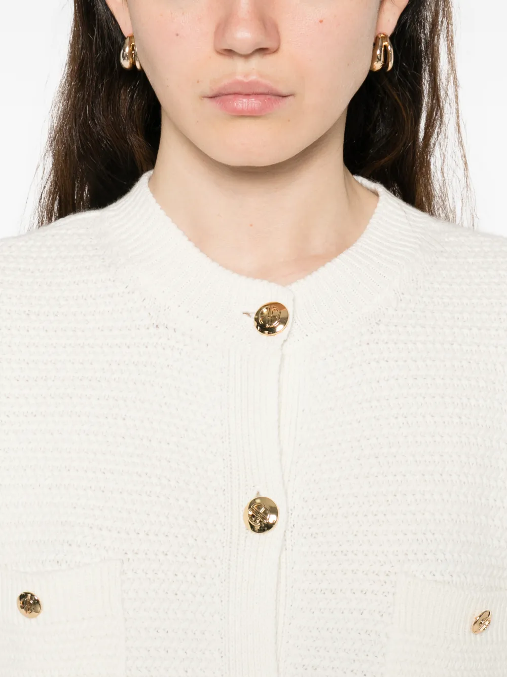 ANINE BING Christa vest met korte mouwen Beige